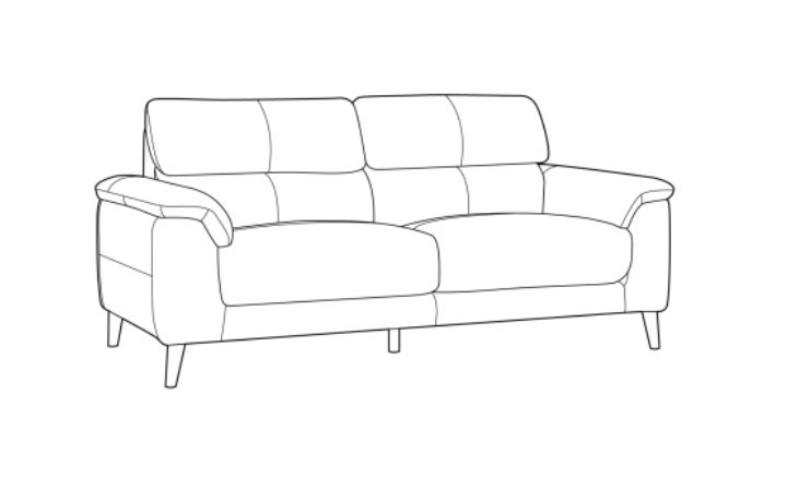 Libra Fabric & Leather Collection  - Libra 3 Seater Electric Reclining Sofa