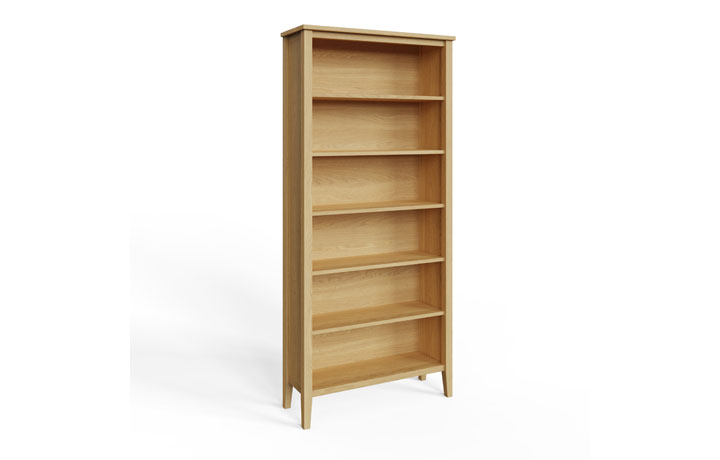 Valletta European Oak  - Valletta Oak Tall Bookcase