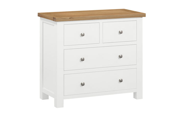 Lavenham Ivory, Moon Grey, White, Painted Furniture Collection - Lavenham Painted 2 Over 2 Chest Of Drawers