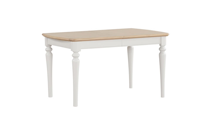 Melford Grey & White Collection - Melford Painted 136cm Extending Dining Table 