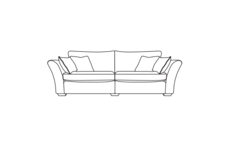  4 Seater Sofas - Zara Grand Split Sofa
