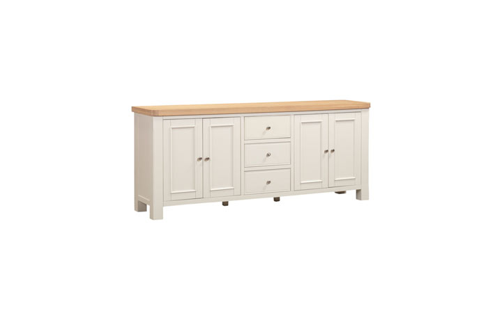 Windsor Painted White Collection - Windsor White 4 Door Large Sideboard