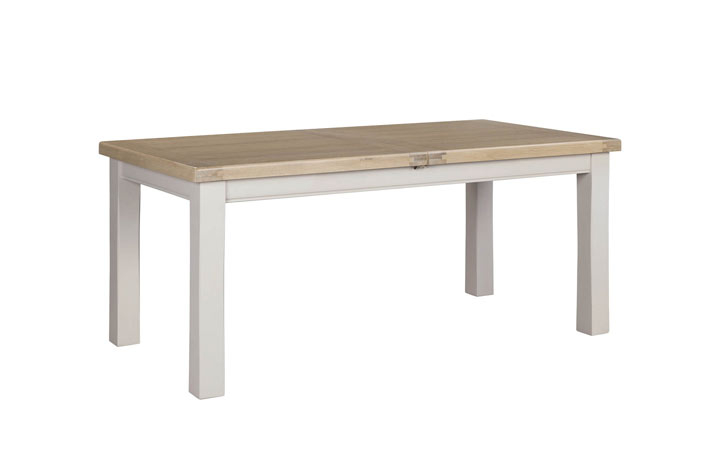 Morgan Taupe Painted Collection - Morgan Painted Taupe 120-165cm Extending Dining Table