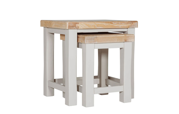 Morgan Taupe Painted Collection - Morgan Painted Taupe Nest of Tables