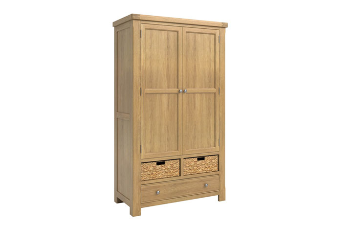 Dresser Tops & Larder Units - Morgan Oak Full Length Larder
