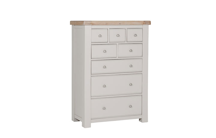Chest Of Drawers - Morgan Painted Taupe 8 Tall Drawer Dressing Chest