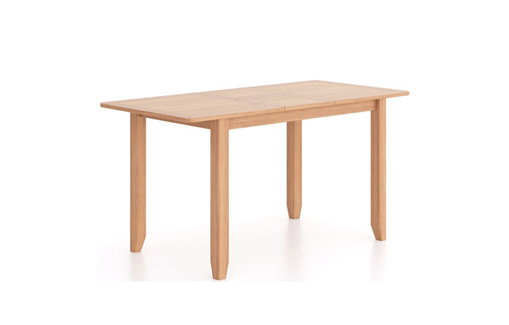 Newbury Oak Collection - Newbury Oak 125-165cm Extending Dining Table