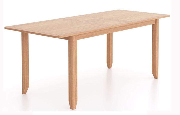 Newbury Oak Collection - Newbury Oak 160-200cm Extending Dining Table