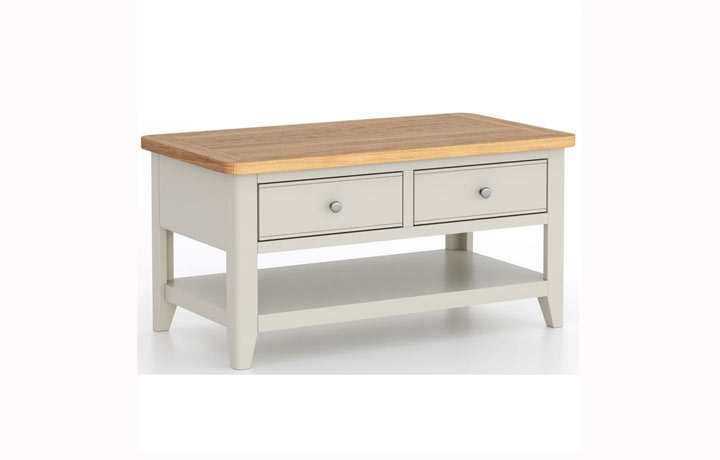 Newbury Painted Collection - Newbury Painted 2 Drawer Coffee Table