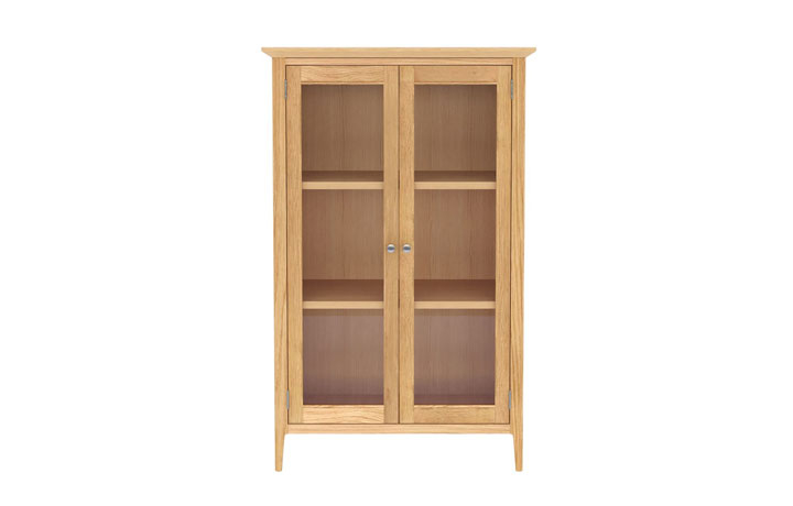 Oak Glazed Display Cabinets - Holken Oak Glazed Cabinet