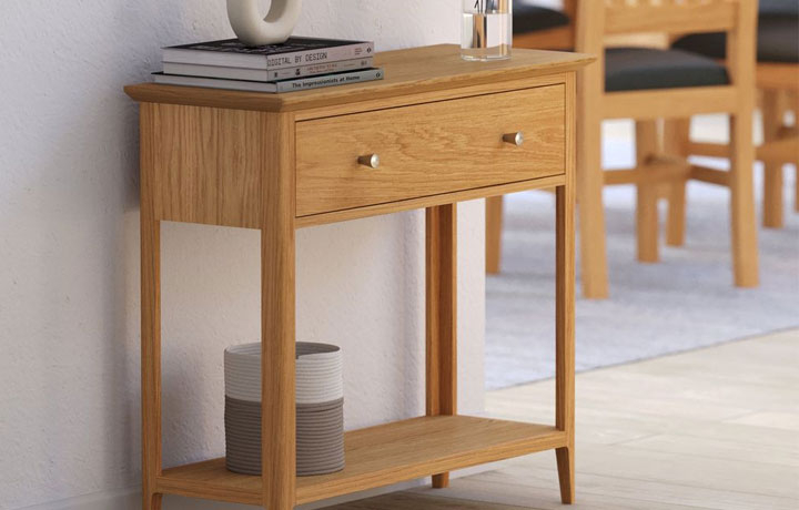 Consoles - Holken Oak Console Table