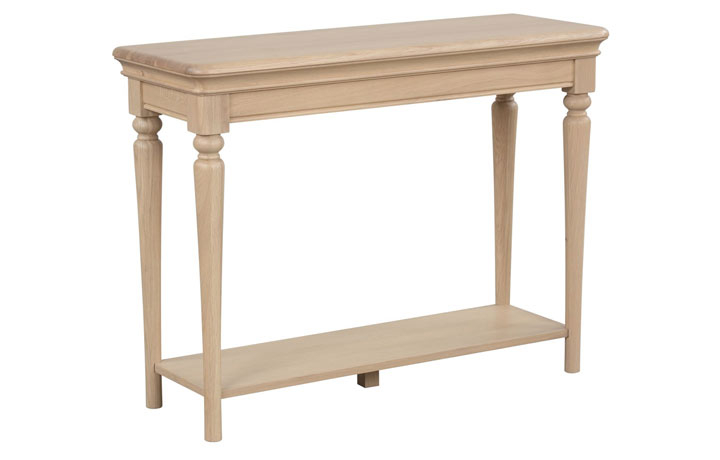 Melford Whitewash Oak Collection - Melford Oak Console Table