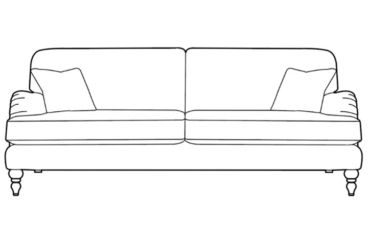 Rosa Sofa Collection - Rosa Extra Large Sofa 