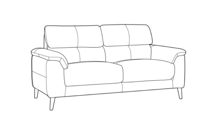 Libra Fabric & Leather Collection  - Libra 2 Seater Electric Reclining Sofa