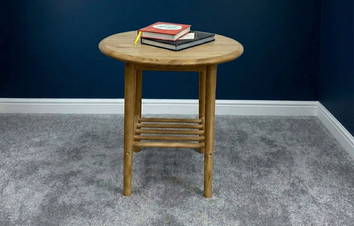 Daro - Siena Range in Natural Wash - Ashmore Round Side Table