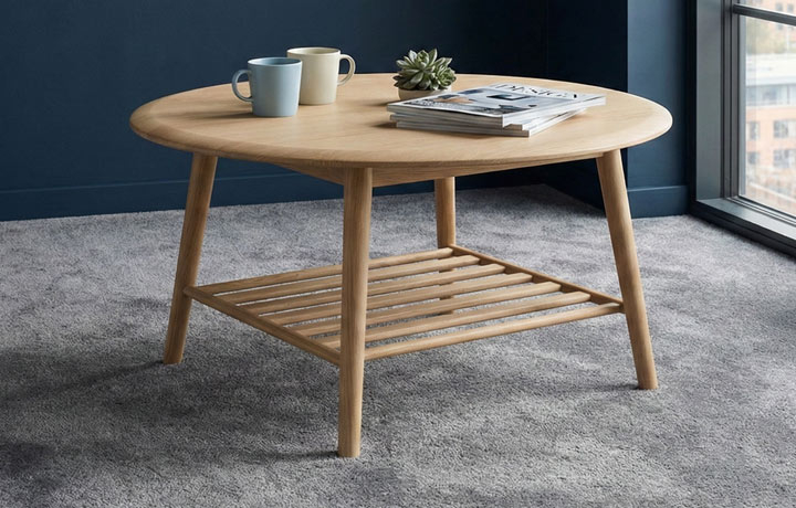 Daro - Siena Range in Natural Wash - Ashmore Round Coffee Table