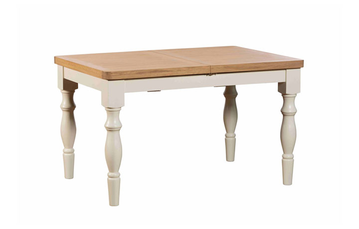 Painted Dining Tables - Kensington White 130-180cm Extending Dining Table
