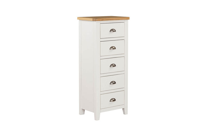 Maldon Painted Cashmere Collection - Maldon Painted 5 Drawer Narrow Chest