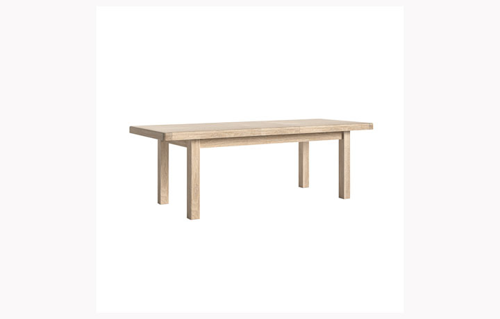 Kensington Whitewash Oak Collection - Kensington Whitewash Oak 200-245cm Extending Dining Table