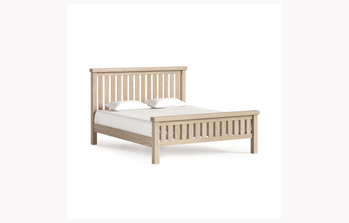 Kensington Whitewash Oak Collection - Kensington Whitewash Oak 6ft Bed Frame