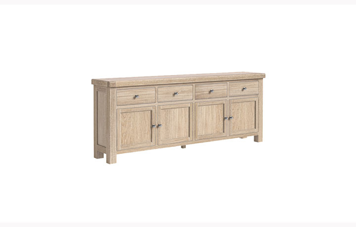 Kensington Whitewash Oak Collection - Kensington Whitewash Oak Extra Large Sideboard