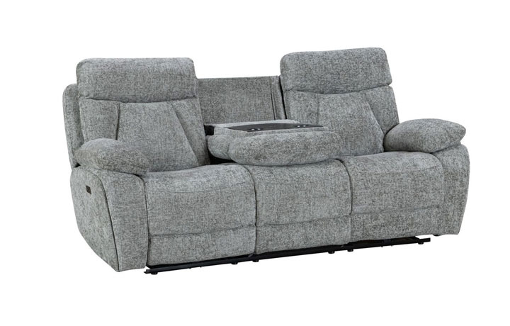 Genoa Electric Reclining Sofa Collection - Genoa Electric Reclining 3 Seater Reclining Sofa