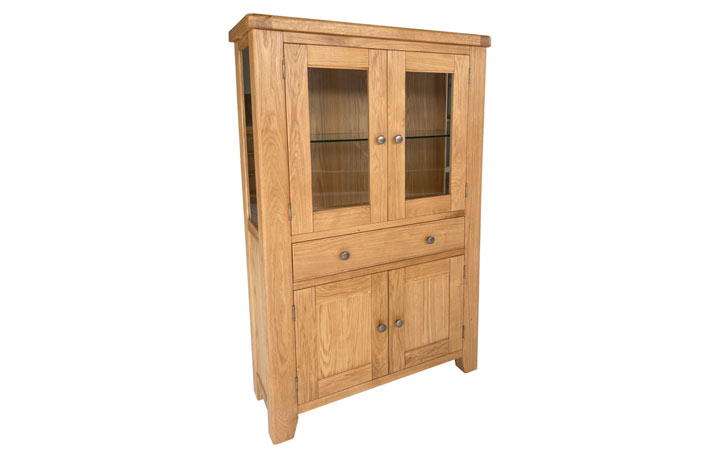 Oak Glazed Display Cabinets - Rendelsham Display Cabinet