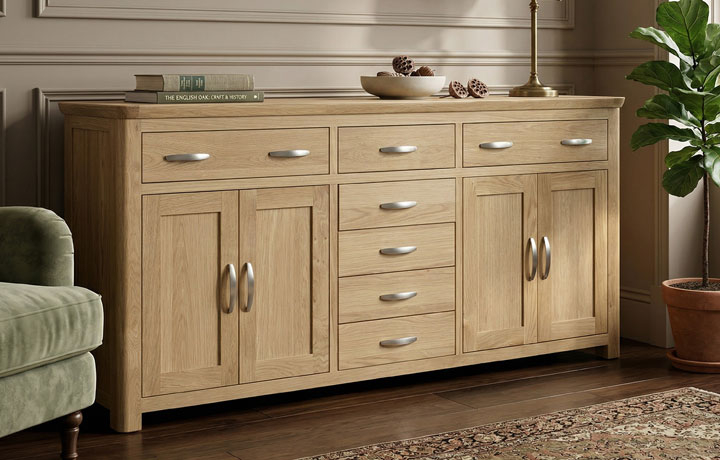 Delamere Oak Collection - Delamere Oak Grand Sideboard