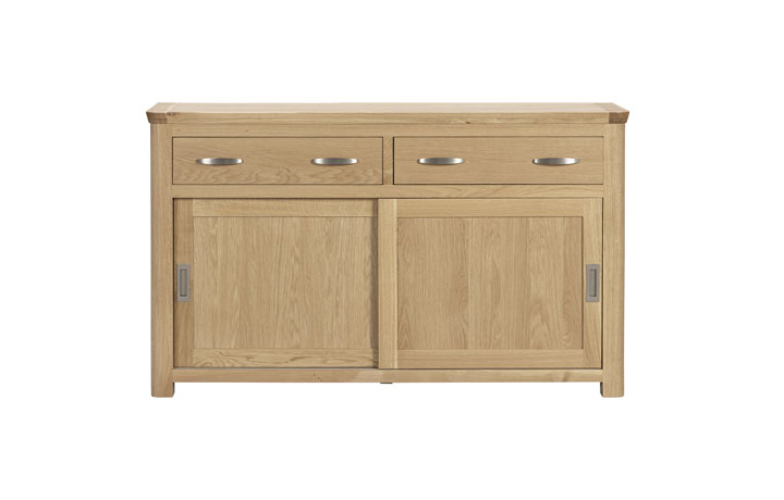 Delamere Oak Collection - Delamere Oak Sliding Door Sideboard
