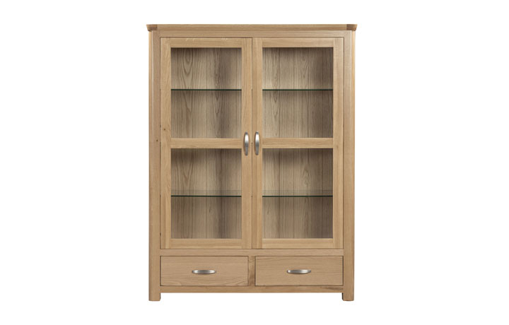 Delamere Oak Collection - Delamere Oak 2 Door Low Display Cabinet