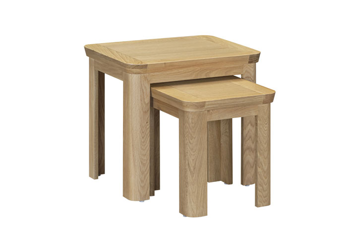 Delamere Oak Collection - Delamere Oak Nest of 2 Tables