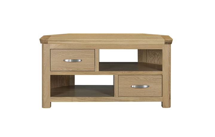 Delamere Oak Collection - Delamere Oak Corner TV Unit