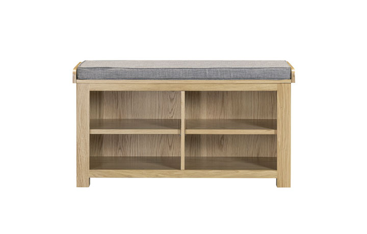 Delamere Oak Collection - Delamere Oak Shoe Bench