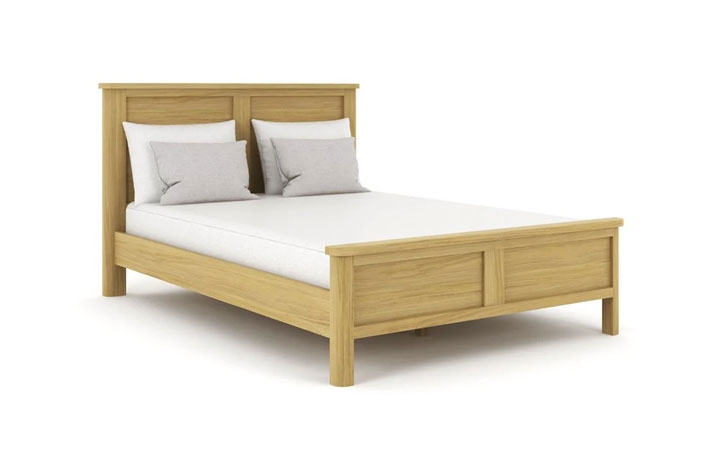 Healey Oak Collection - Healey Oak 4ft6 Double Bed Frame Bed