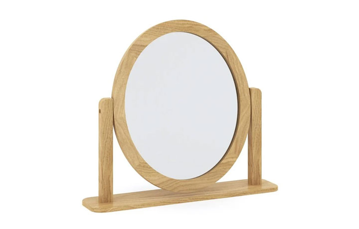 Healey Oak Collection - Healey Oak Oval Dressing Mirror