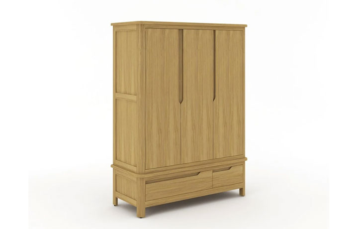 Healey Oak Collection - Healey Oak Triple Wardrobe