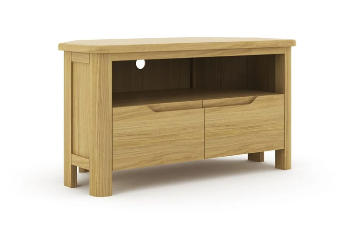 Healey Oak Collection - Healey Oak Corner TV Unit