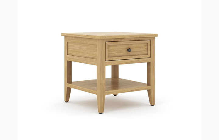 Hanson Oak Collection - Hanson Oak Lamp Table with Drawer