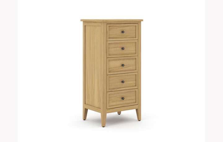 Hanson Oak Collection - Hanson Oak 5 Drawer Chest