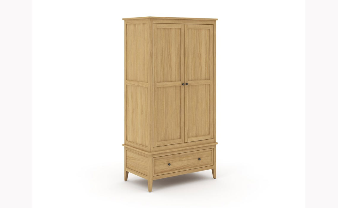 Hanson Oak Collection - Hanson Oak Double Wardrobe