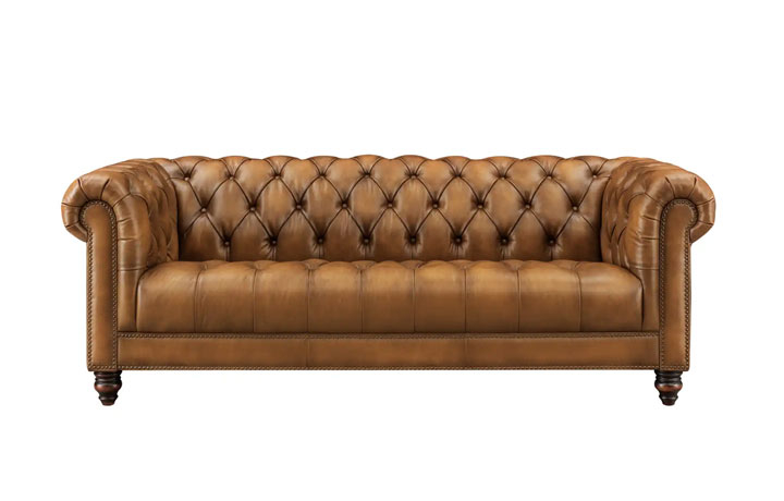 Buckingham Fabric or Leather Collection - Buckingham 4 Seater Sofa