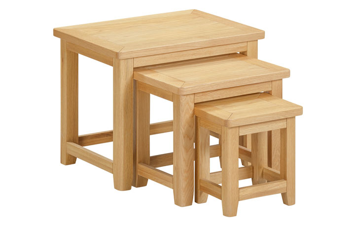 Bergen Oak Collection - Bergen Nest Of Tables