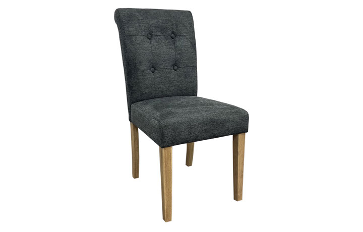 Bergen Oak Collection - Bergen Upholstered Dining Chair (choice of three colours) 