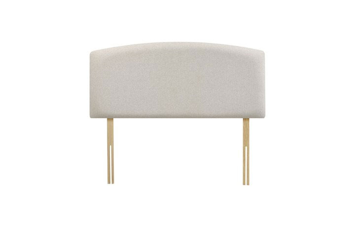 4ft6 Double Upholstered & Wood Headboards - 4ft6 Curved Plain 24" Standard Headboard
