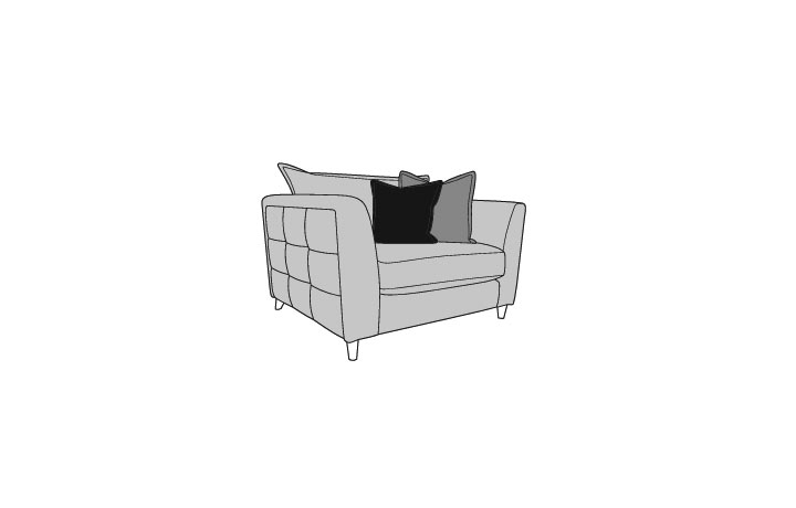  Love & Swivel Chairs - Rimini Love Chair