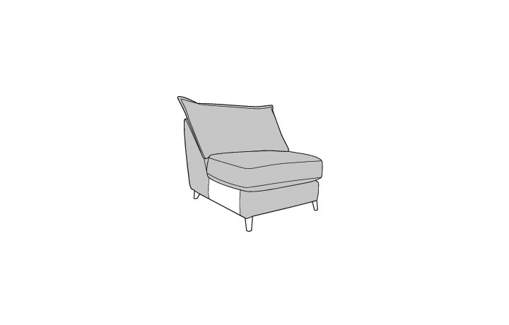 Rimini Collection - Rimini Armless Unit