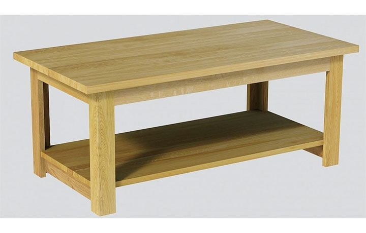 Clearance Furniture - Classic Oak Large Coffee Table  (25mm Top)