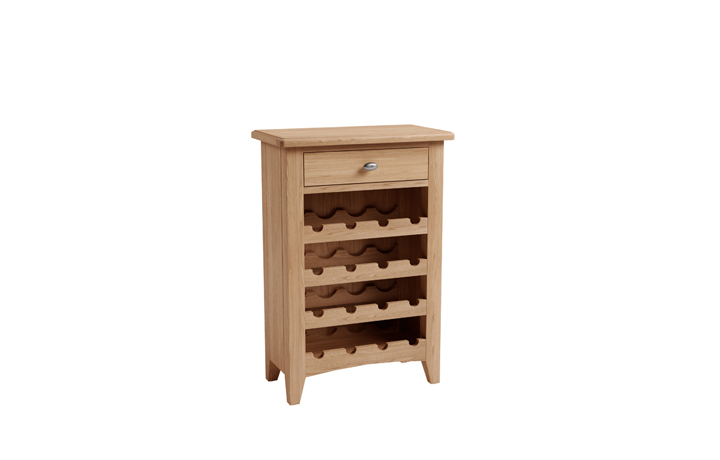 Columbus Oak Furniture Range - Columbus Oak Wine Cabinet 