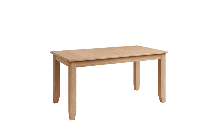 Columbus Oak Furniture Range - Columbus Oak 160-200cm Butterfly Extending Table 