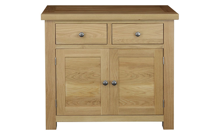 Suffolk Solid Oak Furniture Range - Suffolk Solid Oak 90cm 2 Door 2 Drawer Dresser Base 